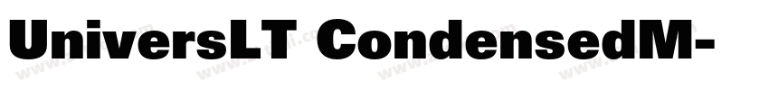 UniversLT CondensedM字体转换